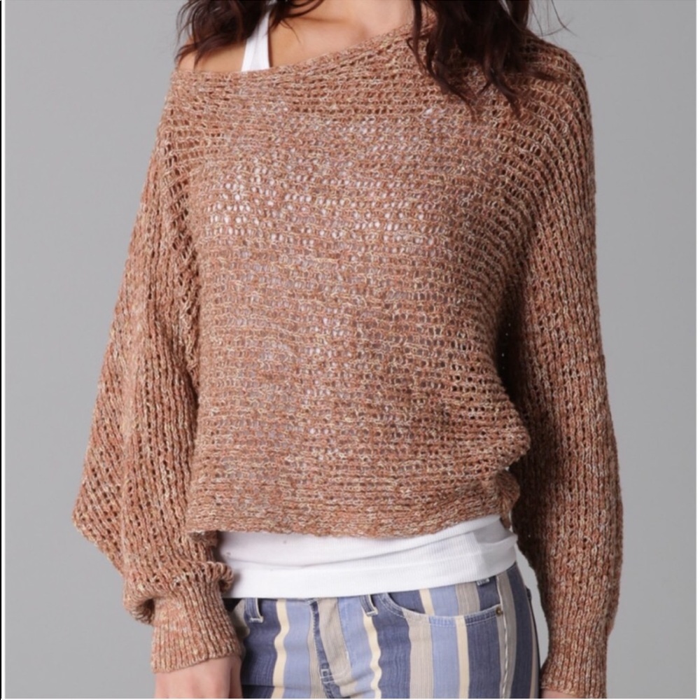 Free People Sunday Smile Horizontal Rib Pullover - Picture 2 of 8